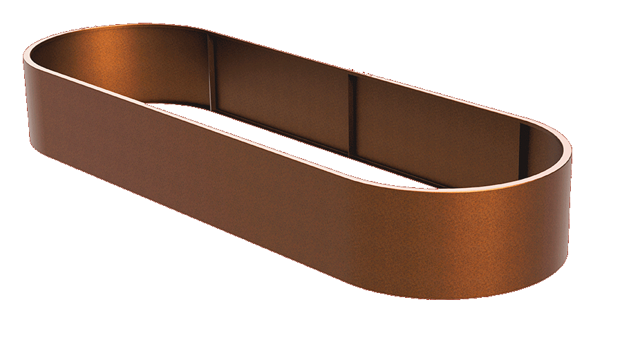 Landscape Engineering™ SHAPESCAPER™ rounded end raised planter